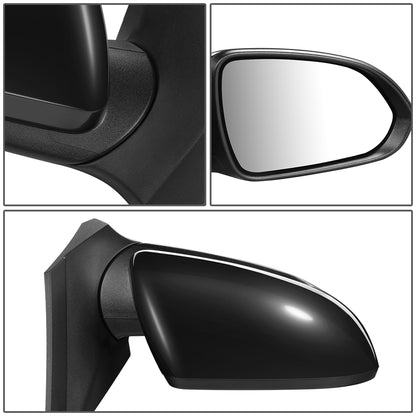RETROVISOR MIRROR - OEM - 18-20 HYUNDAI ACCENT - POWERED - FOLDING - BLACK MATERIAL - RIGHT