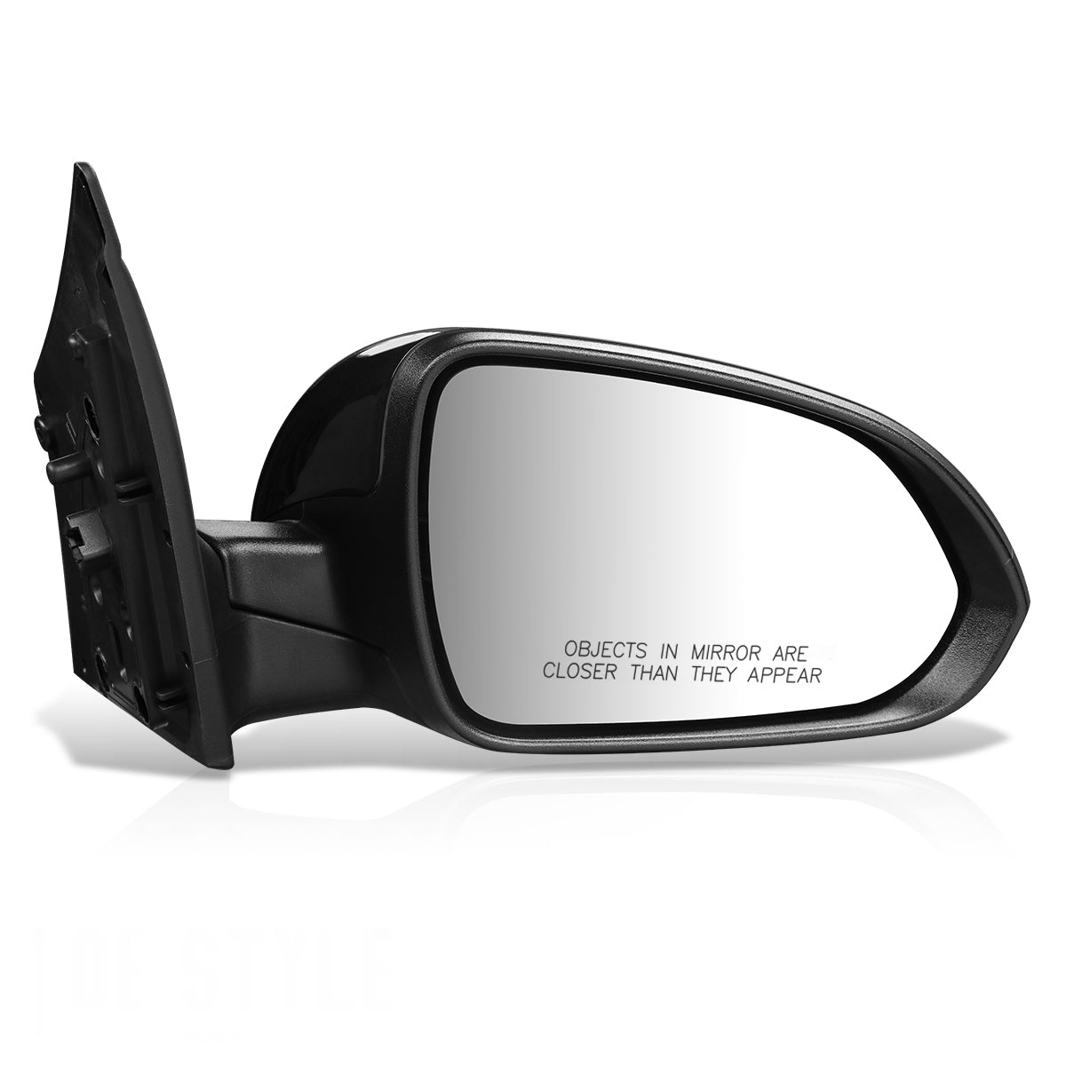 RETROVISOR MIRROR - OEM - 18-20 HYUNDAI ACCENT - POWERED - FOLDING - BLACK MATERIAL - RIGHT
