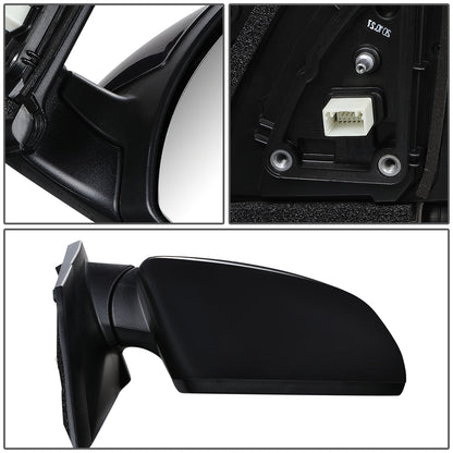 RETROVISOR MIRROR - OEM - 16-18 HYUNDAI TUCSON - POWERED - HEATED - FOLDING - BLACK MATERIAL - RIGHT
