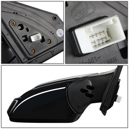 RETROVISOR MIRROR - OEM - 18-20 HYUNDAI KONA - POWERED - HEATED - W/ SIGNAL LIGHT - W/ BSD - FOLDING - BLACK MATERIAL - RIGHT