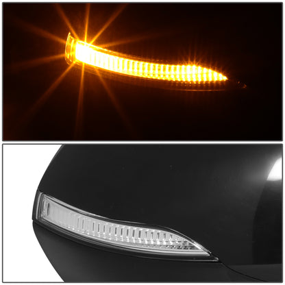 RETROVISOR MIRROR - OE STYLE - HYUNDAI IONIQ 17-22 - WITH POWER WITH HEATED GLASS WITH TURN SIGNAL - PASSENGER SIDE - PAINT TO MATCH - BLACK