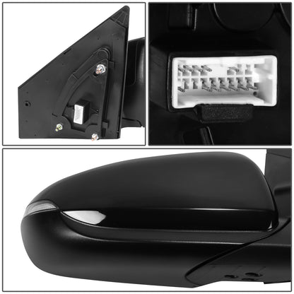 RETROVISOR MIRROR - OE STYLE - HYUNDAI IONIQ 18-21 - WITH POWER WITH TURN SIGNAL WITH BLIND SPOT - PLUG-IN WITH ULTIMATE PACKAGE ONLY - PASSENGER SIDE - PAINT TO MATCH - BLACK