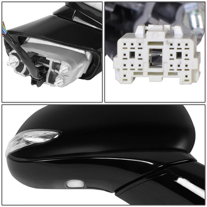 RETROVISOR MIRROR - OE STYLE - HYUNDAI SANTA FE 19-20 - WITH POWER WITH HEATED GLASS - PASSENGER SIDE - PAINT TO MATCH - BLACK