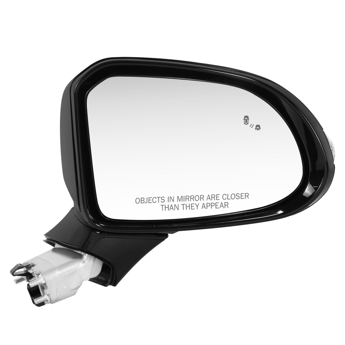 RETROVISOR MIRROR - OE STYLE - HYUNDAI SANTA FE 19-20 - WITH POWER WITH HEATED GLASS WITH TURN SIGNAL - PASSENGER SIDE - PAINT TO MATCH - BLACK