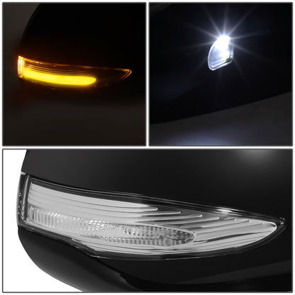 RETROVISOR MIRROR - OE STYLE - HYUNDAI SANTA FE 19-20 - WITH POWER WITH HEATED GLASS WITH TURN SIGNAL - PASSENGER SIDE - PAINT TO MATCH - BLACK