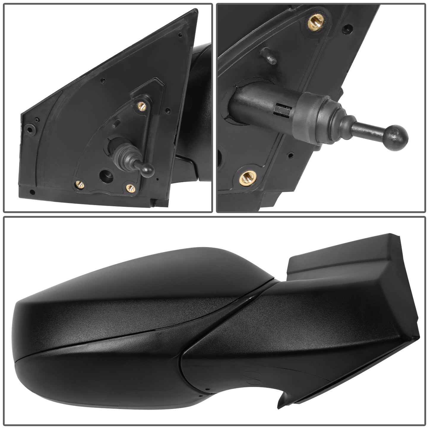 RETROVISOR MIRROR - OE STYLE - HYUNDAI ACCENT 12-17 - WITH POWER WITH HEATED GLASS - PASSENGER SIDE - PAINT TO MATCH - BLACK