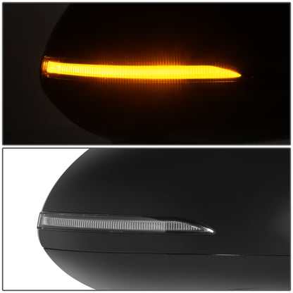 RETROVISOR MIRROR - OE STYLE - HYUNDAI SONATA 20-23 - WITH POWER WITH HEATED GLASS WITH BLIND SPOT - N LINE/SEL PLUS/SPORT MODELS - PASSENGER SIDE - PAINT TO MATCH - BLACK