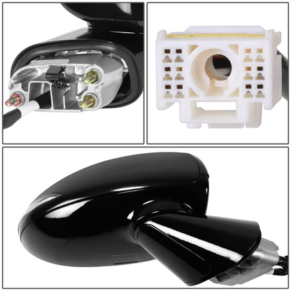 RETROVISOR MIRROR - OE STYLE - HYUNDAI SONATA 20-23 - WITH POWER WITH HEATED GLASS WITH BLIND SPOT - N LINE/SEL PLUS/SPORT MODELS - PASSENGER SIDE - PAINT TO MATCH - BLACK