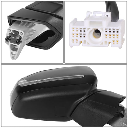 RETROVISOR MIRROR - OE STYLE - HYUNDAI PALISADE 2020-2022 - WITH POWER WITH HEATED GLASS WITH BLIND SPOT - PASSENGER RIGHT SIDE - BLACK