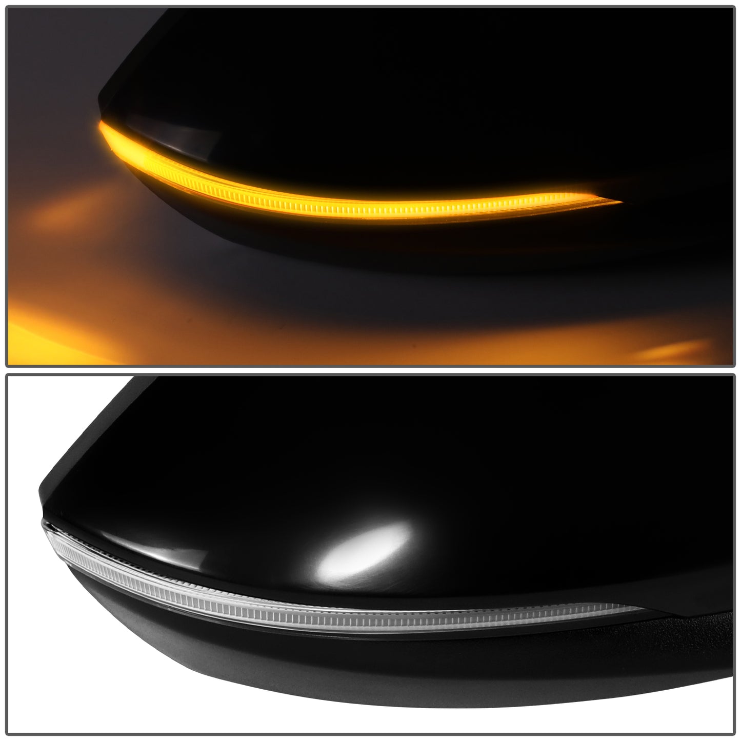 RETROVISOR MIRROR - OE STYLE - HYUNDAI ELANTRA 2021-2023 - WITH POWER WITH HEATED GLASS WITH TURN SIGNAL U.S BUILT - PASSENGER RIGHT SIDE - BLACK