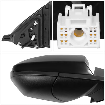 RETROVISOR MIRROR - OE STYLE - HYUNDAI SANTA CRUZ 22-24 - HYUNDAI TUCSON 22-24 - WITH POWER U.S BUILT - PASSENGER SIDE - PAINT TO MATCH - BLACK