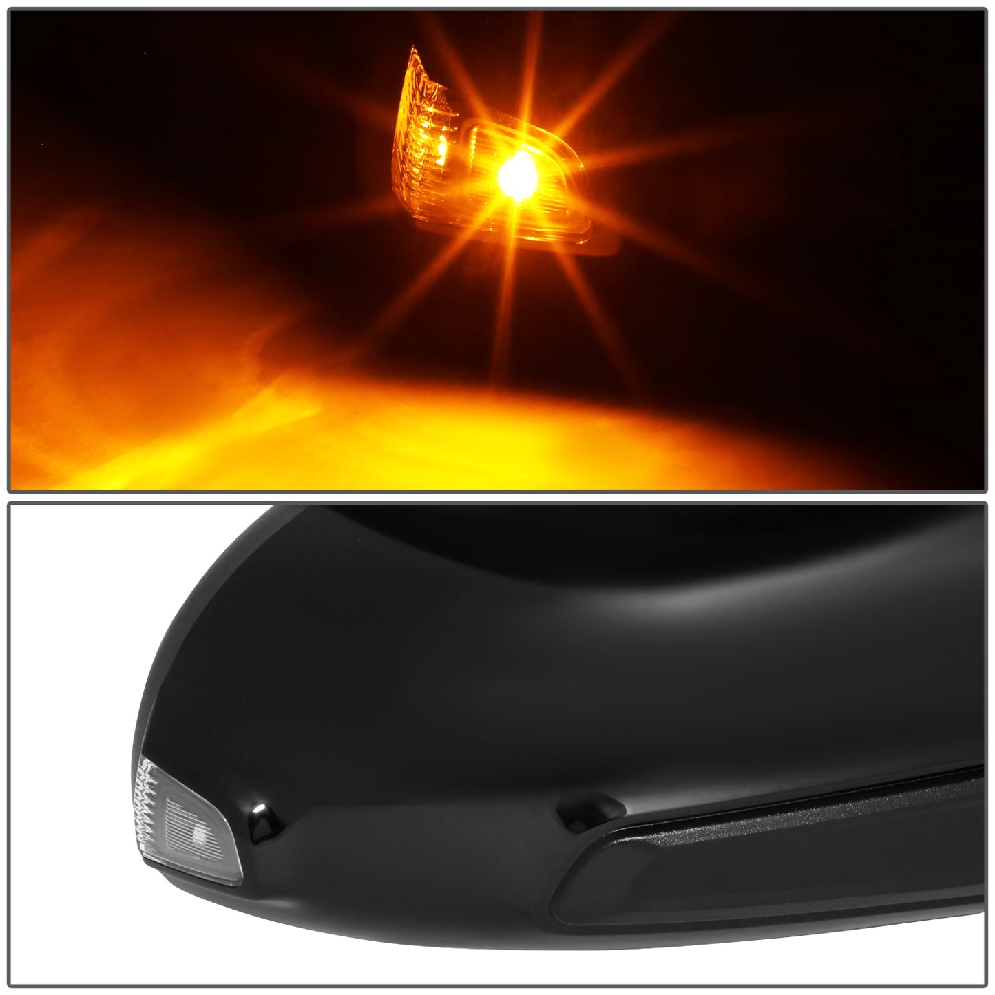 RETROVISOR MIRROR - OE STYLE - HYUNDAI KONA 22-23 - WITH POWER WITH HEATED GLASS WITH TURN SIGNAL WITH BLIND SPOT - PASSENGER SIDE - PAINT TO MATCH - BLACK