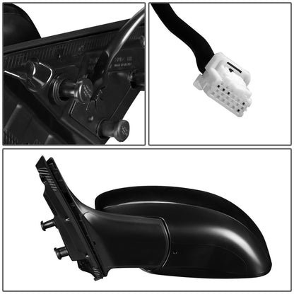 RETROVISOR MIRROR - OEM - 09-10 INFINITI G37 CONVERTIBLE - POWERED - HEATED - TEXTURED - BLACK - LEFT