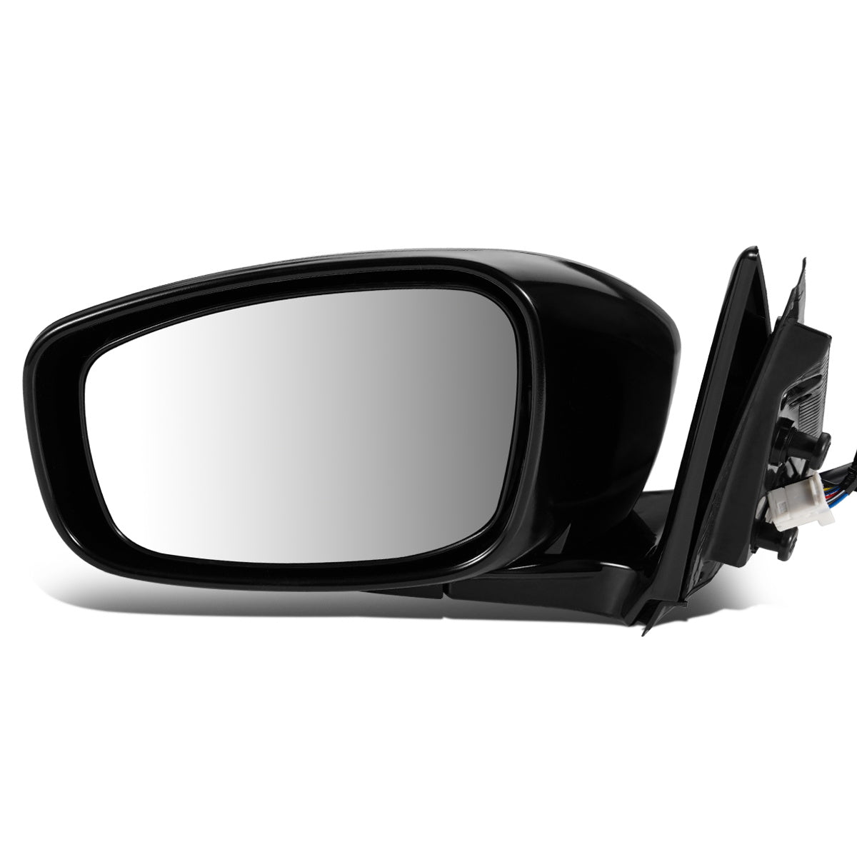 RETROVISOR MIRROR - OEM - 09-13 INFINITI G37 2/4-DR - POWERED - HEATED - FOLDING - BLACK MATERIAL - LEFT