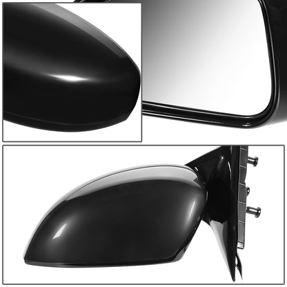 RETROVISOR MIRROR - OEM - 06-10 INFINITI M34, M45 - POWERED - HEATED - W/ MEMORY - FOLDING - BLACK MATERIAL - LEFT