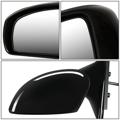 RETROVISOR MIRROR - OEM - 07-08 INFINITI G 35 SEDAN - POWERED - TEXTURED - BLACK - LEFT