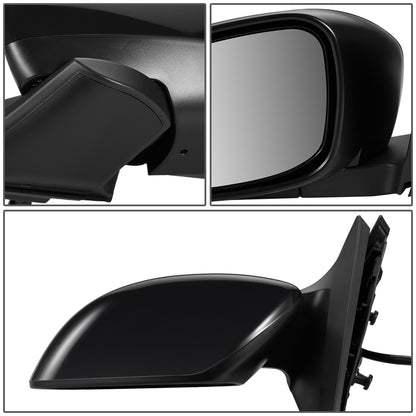 RETROVISOR MIRROR - OEM - 09-13 INFINITI G37 2/4-DR - POWERED - HEATED - POWER FOLDING - BLACK MATERIAL - LEFT