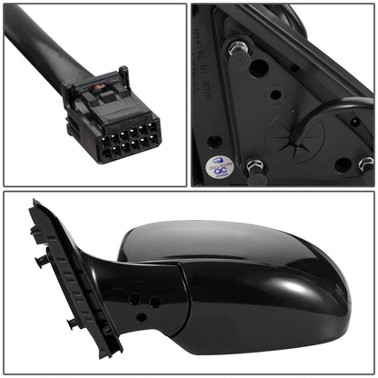 RETROVISOR MIRROR - OEM - 13-15 INFINITI JX35, QX60 - POWERED - HEATED - W/ MEMORY - POWER FOLDING - BLACK MATERIAL - LEFT