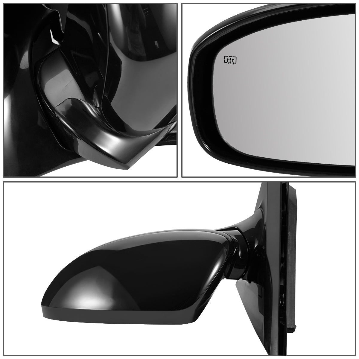 RETROVISOR MIRROR - OEM - 13-15 INFINITI JX35, QX60 - POWERED - HEATED - W/ MEMORY - POWER FOLDING - BLACK MATERIAL - LEFT