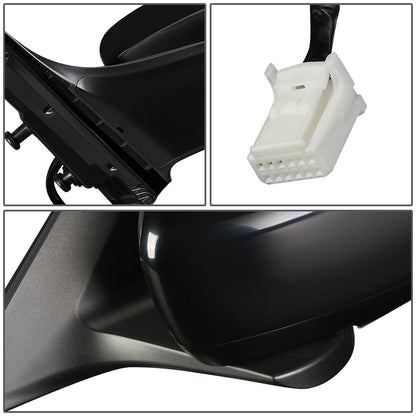 RETROVISOR MIRROR - OEM - 08-13 INFINITI G37 COUPE / 14-15 INFINITI Q60 - POWERED - TEXTURED - BLACK - RIGHT