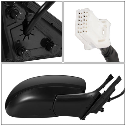 RETROVISOR MIRROR - OEM - 09-13 INFINITI G37 2/4-DR - POWERED - HEATED - W/ MEMORY - FOLDING - BLACK - RIGHT