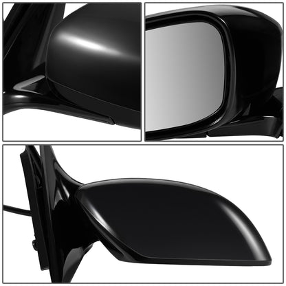 RETROVISOR MIRROR - OEM - 09-13 INFINITI G37 2/4-DR - POWERED - HEATED - W/ MEMORY - FOLDING - BLACK MATERIAL - RIGHT