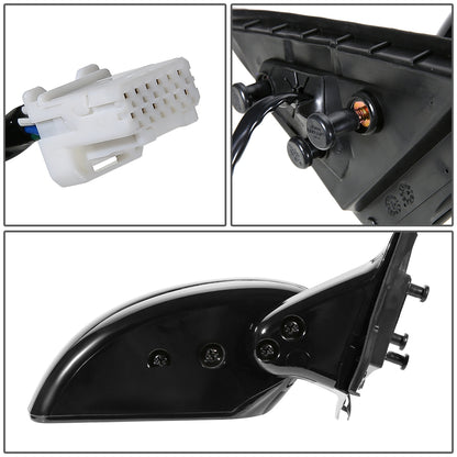 RETROVISOR MIRROR - OEM - 06-10 INFINITI M35, M45 - POWERED - HEATED - W/ MEMORY - FOLDING - BLACK MATERIAL - RIGHT