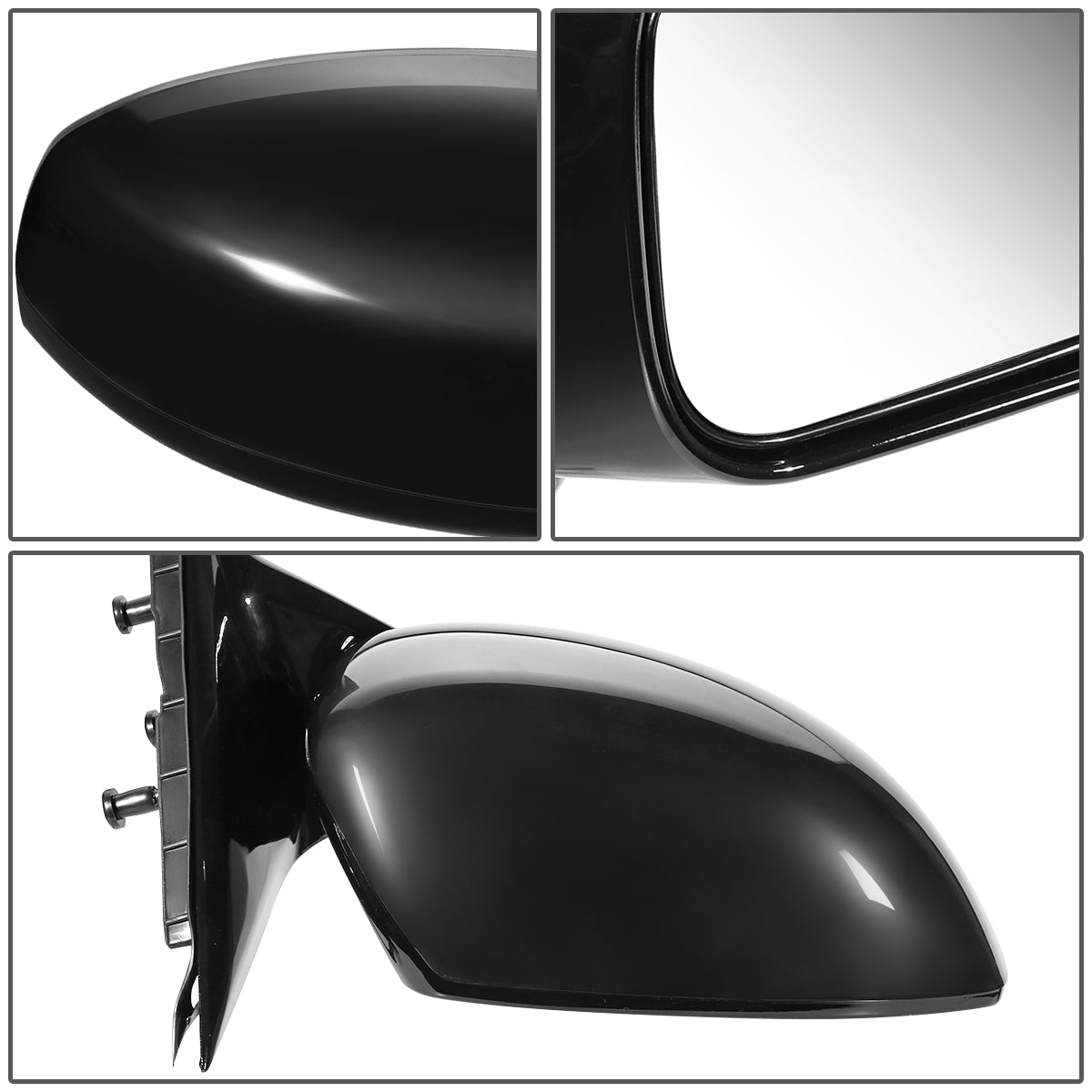 RETROVISOR MIRROR - OEM - 06-10 INFINITI M35, M45 - POWERED - HEATED - W/ MEMORY - FOLDING - BLACK MATERIAL - RIGHT