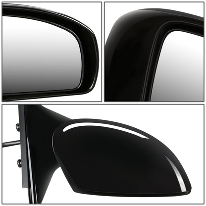 RETROVISOR MIRROR - OEM - 07-08 INFINITI G 35 SEDAN - POWERED - TEXTURED - BLACK - RIGHT