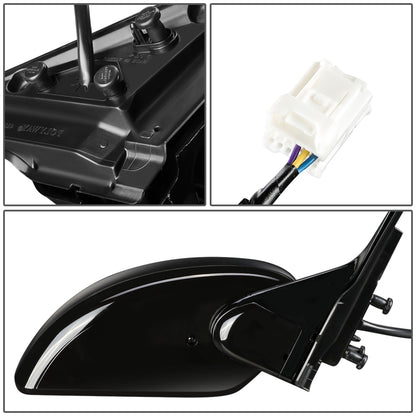 RETROVISOR MIRROR - OEM - 07-08 INFINITI G 35 SEDAN - POWERED - TEXTURED - BLACK - RIGHT