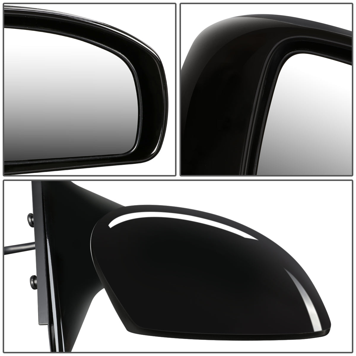 RETROVISOR MIRROR - OEM - 07-08 INFINITI G 35 SEDAN - POWERED - HEATED - TEXTURED - BLACK - RIGHT