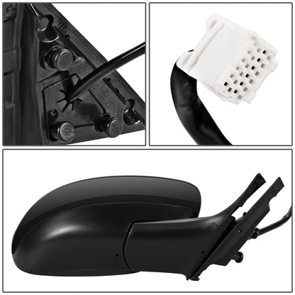 RETROVISOR MIRROR - OEM - 09-13 INFINITI G37 2/4-DR - POWERED - HEATED - POWER FOLDING - BLACK MATERIAL - RIGHT