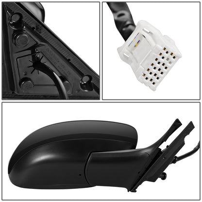 RETROVISOR MIRROR - OEM - 09-13 INFINITI G37 2/4-DR - POWERED - HEATED - W/ MEMORY - POWER FOLDING - BLACK MATERIAL - RIGHT