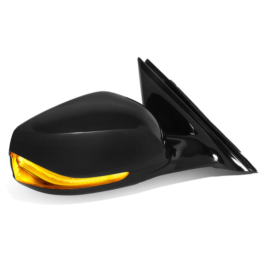 RETROVISOR MIRROR - OE STYLE - INFINITI Q50 14-21 - WITH POWER WITH HEATED WITH SIGNAL - PASSENGER SIDE - PAINT TO MATCH - BLACK