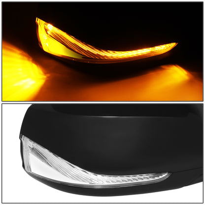 RETROVISOR MIRROR - OE STYLE - INFINITI Q50 14-21 - WITH POWER WITH HEATED WITH SIGNAL - PASSENGER SIDE - PAINT TO MATCH - BLACK