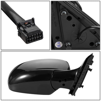 RETROVISOR MIRROR - OEM - 13-15 INFINITI JX35, QX60 - POWERED - HEATED - W/ MEMORY - POWER FOLDING - BLACK MATERIAL - RIGHT