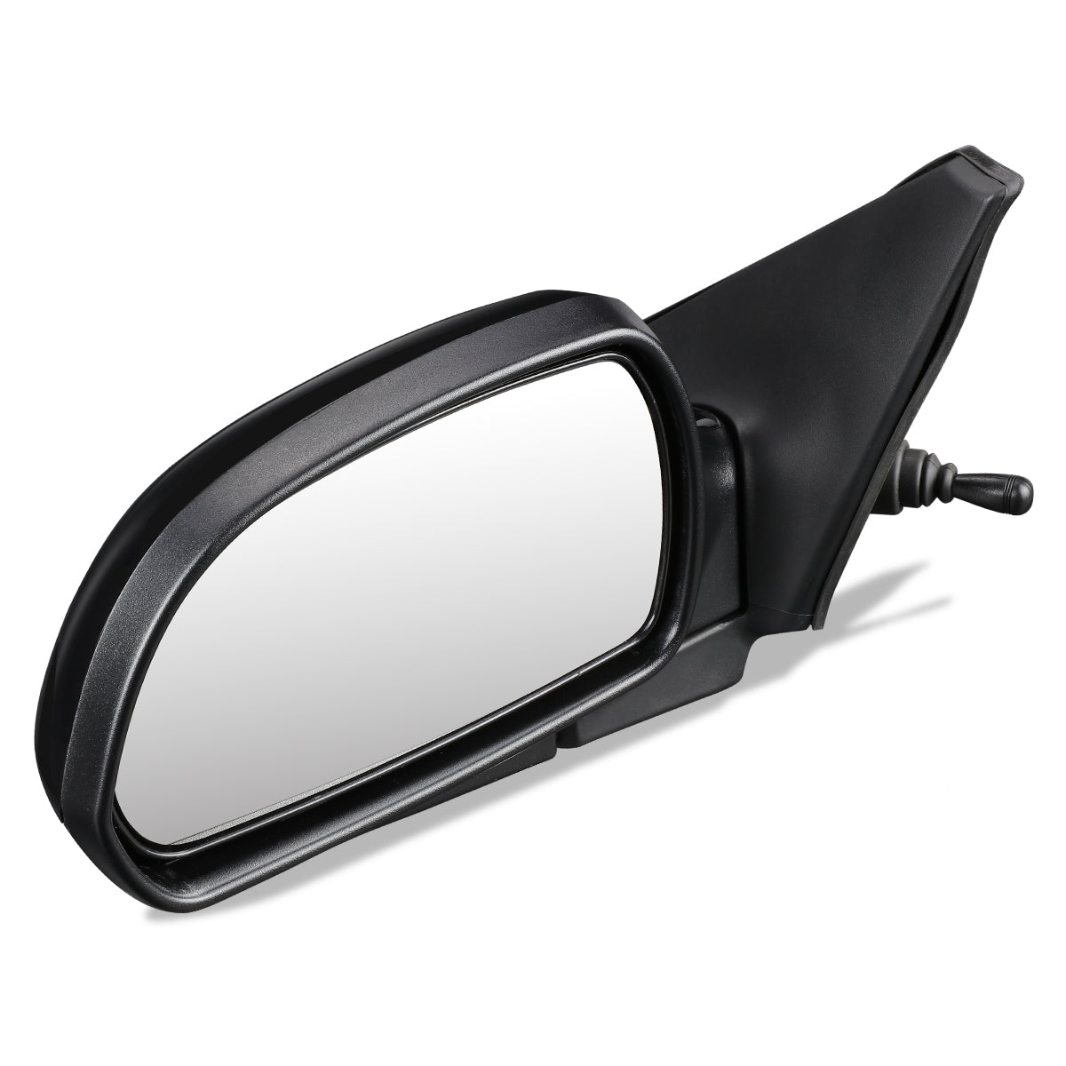 RETROVISOR MIRROR - OEM - 02-04 KIA SPECTRA 1.8L - MANUAL - PAINTABLE - BLACK - LEFT