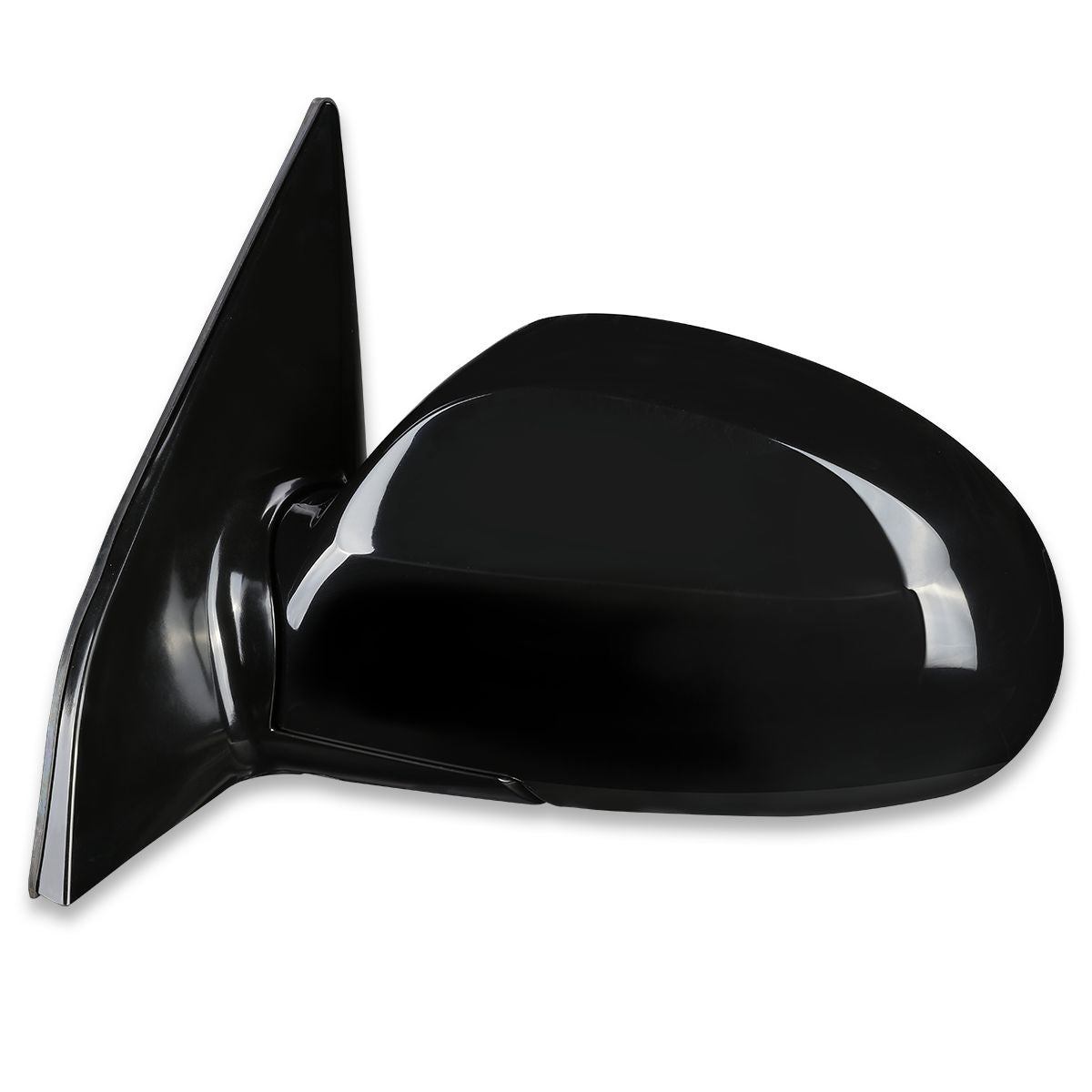RETROVISOR MIRROR - OEM - 02-04 KIA SPECTRA 1.8L - POWERED - PAINTABLE - BLACK - LEFT
