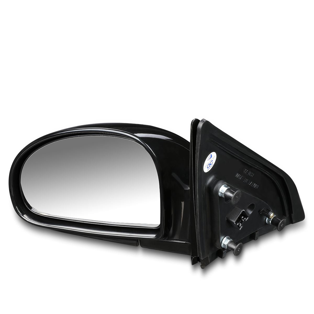 RETROVISOR MIRROR - OEM - 02-04 KIA SPECTRA 1.8L - POWERED - PAINTABLE - BLACK - LEFT