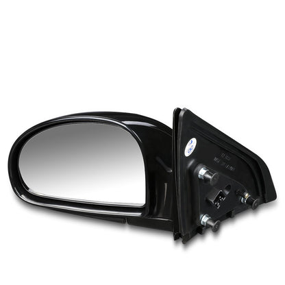 RETROVISOR MIRROR - OEM - 02-04 KIA SPECTRA 1.8L - POWERED - PAINTABLE - BLACK - LEFT