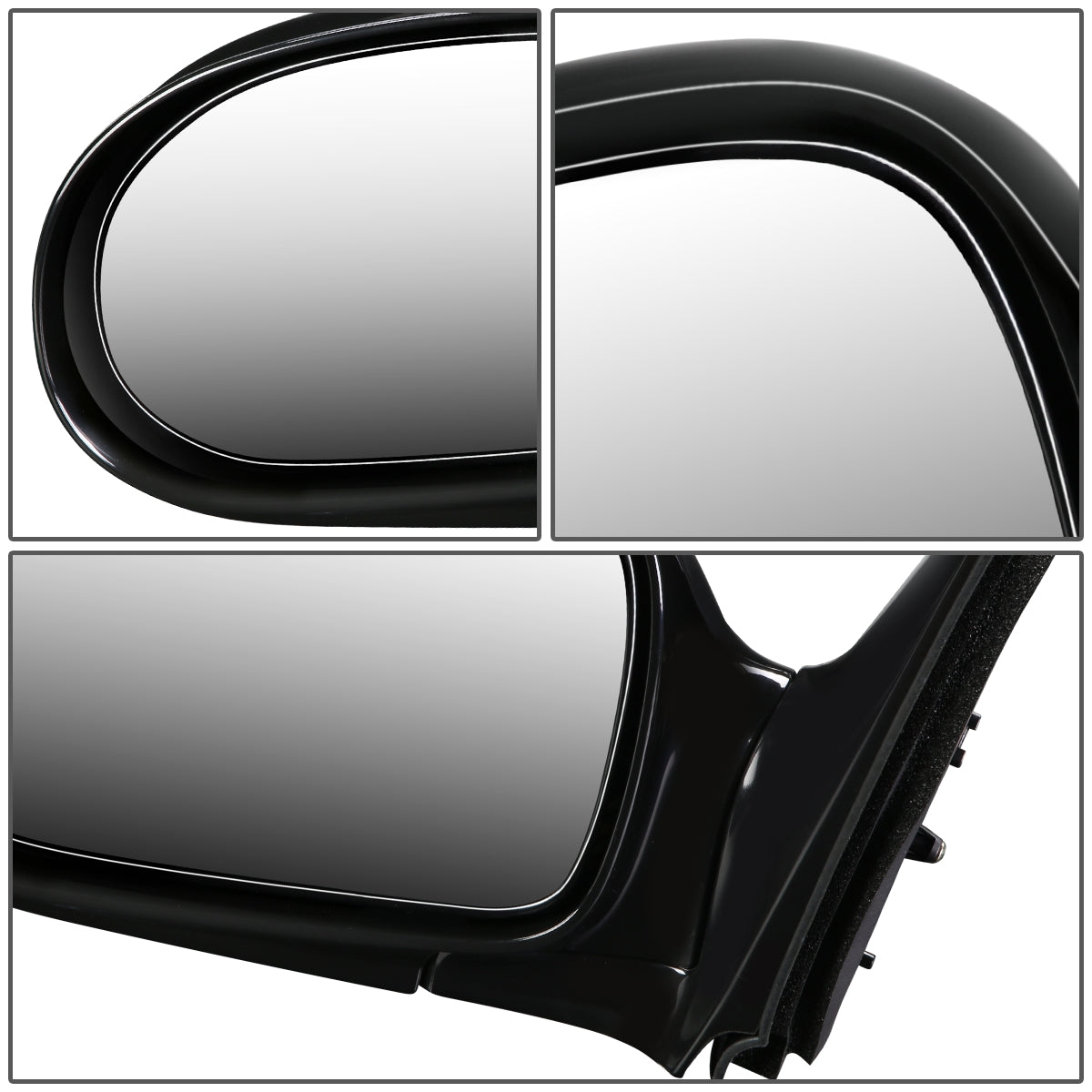 RETROVISOR MIRROR - OEM - 02-05 KIA SEDONA EX - POWERED - HEATED - PAINTABLE - BLACK - LEFT