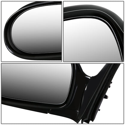 RETROVISOR MIRROR - OEM - 02-05 KIA SEDONA LX - POWERED - PAINTABLE - BLACK - LEFT