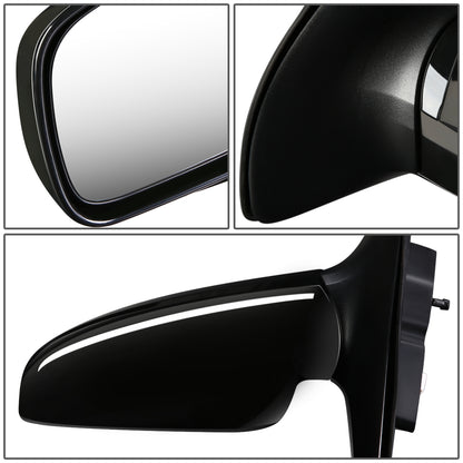 RETROVISOR MIRROR - OEM - 03-09 KIA SORENTO EX - POWERED - HEATED - TEXTURED - BLACK - LEFT