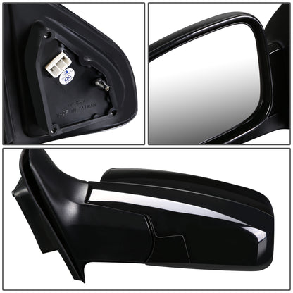 RETROVISOR MIRROR - OEM - 03-09 KIA SORENTO EX - POWERED - HEATED - TEXTURED - BLACK - LEFT