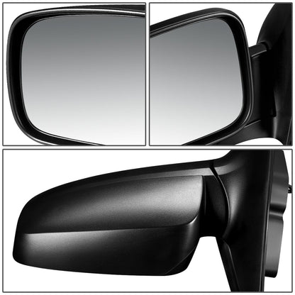 RETROVISOR MIRROR - OEM - 03-09 KIA SORENTO - MANUAL - TEXTURED - BLACK - LEFT