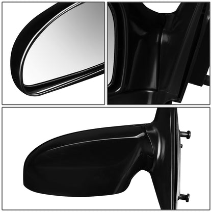 RETROVISOR MIRROR - OEM - 04-09 KIA SPECTRA 2.0L / 05-09 KIA SPECTRA5 - POWERED - HEATED - PAINTABLE - BLACK - LEFT