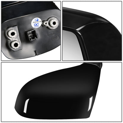 RETROVISOR MIRROR - OEM - 07-12 KIA RONDO - POWERED - HEATED - PAINTABLE - BLACK - LEFT