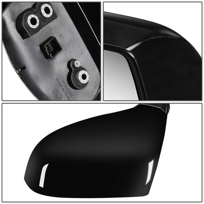 RETROVISOR MIRROR - OEM - 07-12 KIA RONDO - POWERED - PAINTABLE - BLACK - LEFT