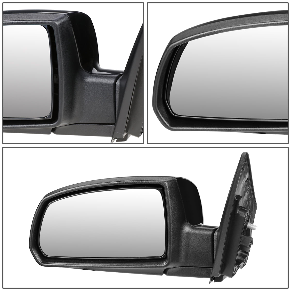 RETROVISOR MIRROR - OEM - 06-09 KIA RIO / 06-09 KIA RIO5 - POWERED - HEATED - PAINTABLE - BLACK - LEFT