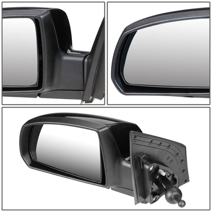 RETROVISOR MIRROR - OEM - 06-09 KIA RIO / 06-09 KIA RIO5 - MANUAL - PAINTABLE - BLACK - LEFT